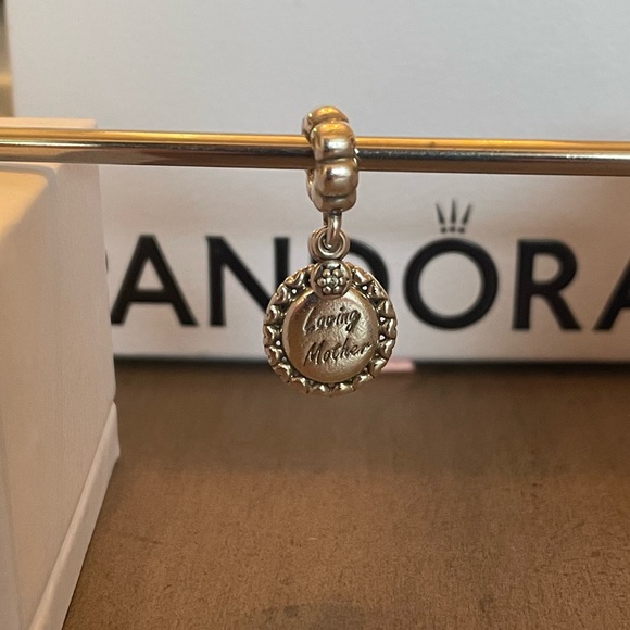 Authentic Pandora Loving Mother double dangle charm - Picture 3 of 8